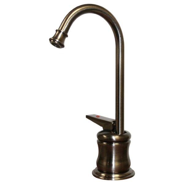 Whitehaus Point Of Use Instant Hot Water Faucet W/ Gooseneck Spout And Self Clos WHFH3-H65-P